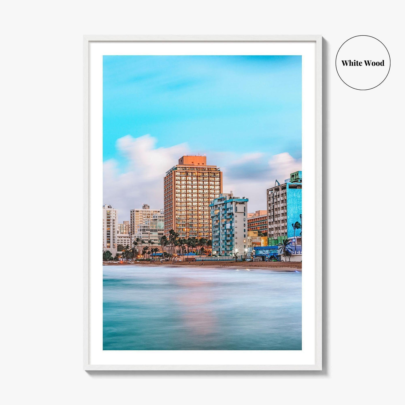 San Juan Skyline Fine Art Photo Print, Condado Beach, Puerto Rico, Wall Decor, Poster
