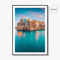 Polignano a Mare Fine Art Photo Print, Puglia Italy Wall Poster, Adriatic Sea