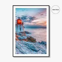 Newport Rhode Island Fine Art Photo Print, Castle Hill Lighthouse Wall Poster, USA