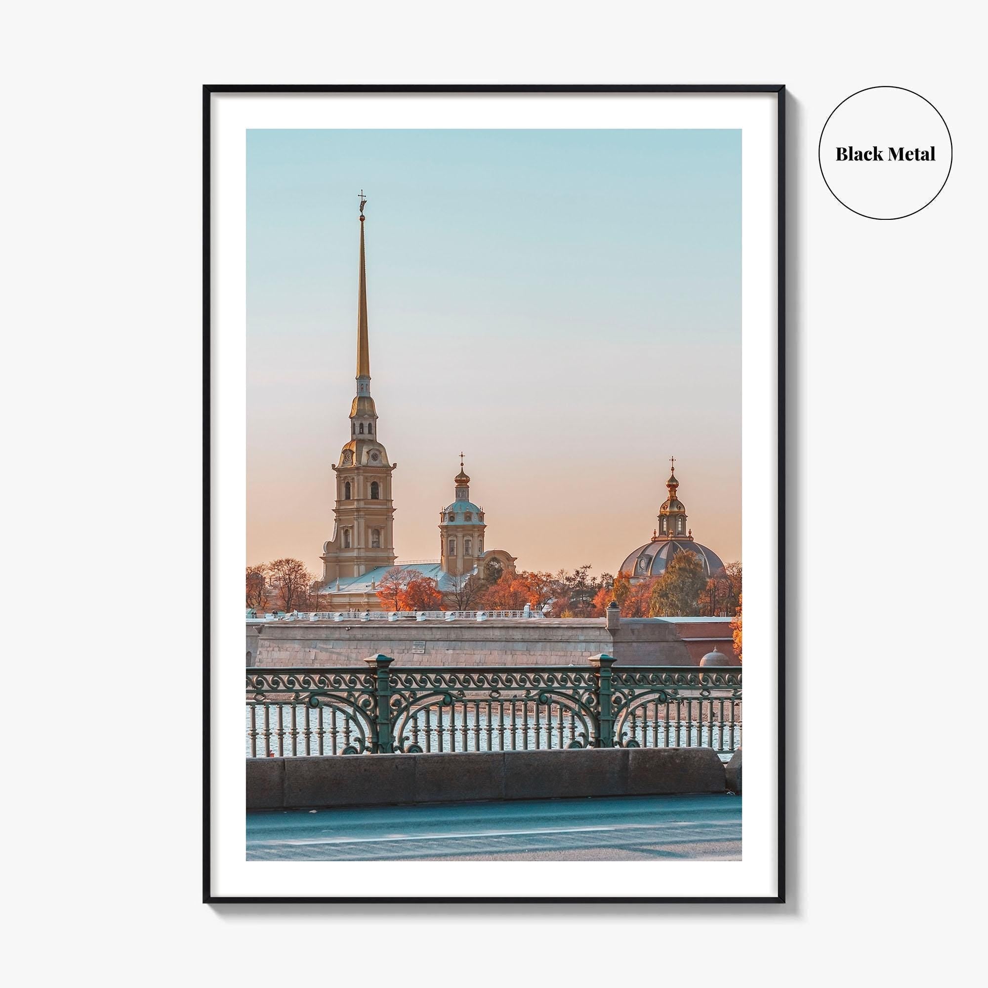 Saint Petersburg Fine Art Photo Print, Peter and Paul Cathedral, Hare Island, Russia Poster