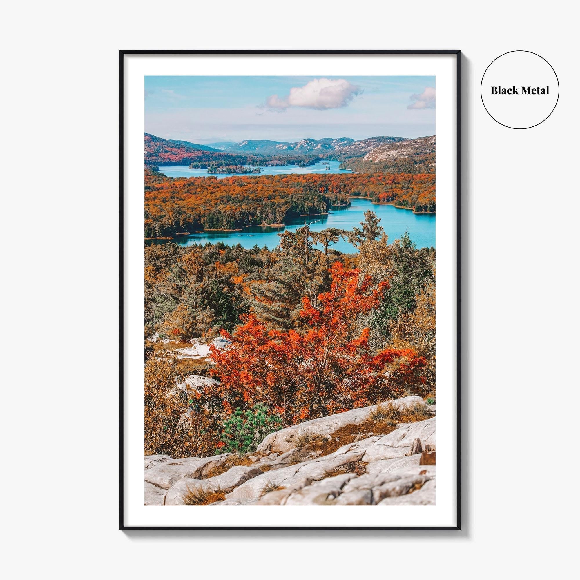 Thousand Islands Fine Art Photo Print, Ontario Canada Aerial Poster, St Lawrence River