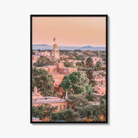 Santa Fe Skyline Fine Art Photo Print, New Mexico USA Downtown, Wall Decor Poster