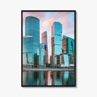 Moscow Skyline Fine Art Photo Print, International Business Center, Russia Wall Poster