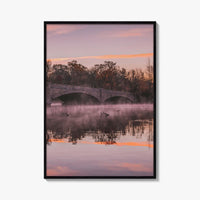 Princeton Fine Art Photo Print, Carnegie Lake Bridge, New Jersey Wall Decor Poster USA