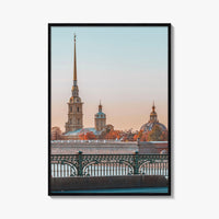 Saint Petersburg Fine Art Photo Print, Peter and Paul Cathedral, Hare Island, Russia Poster