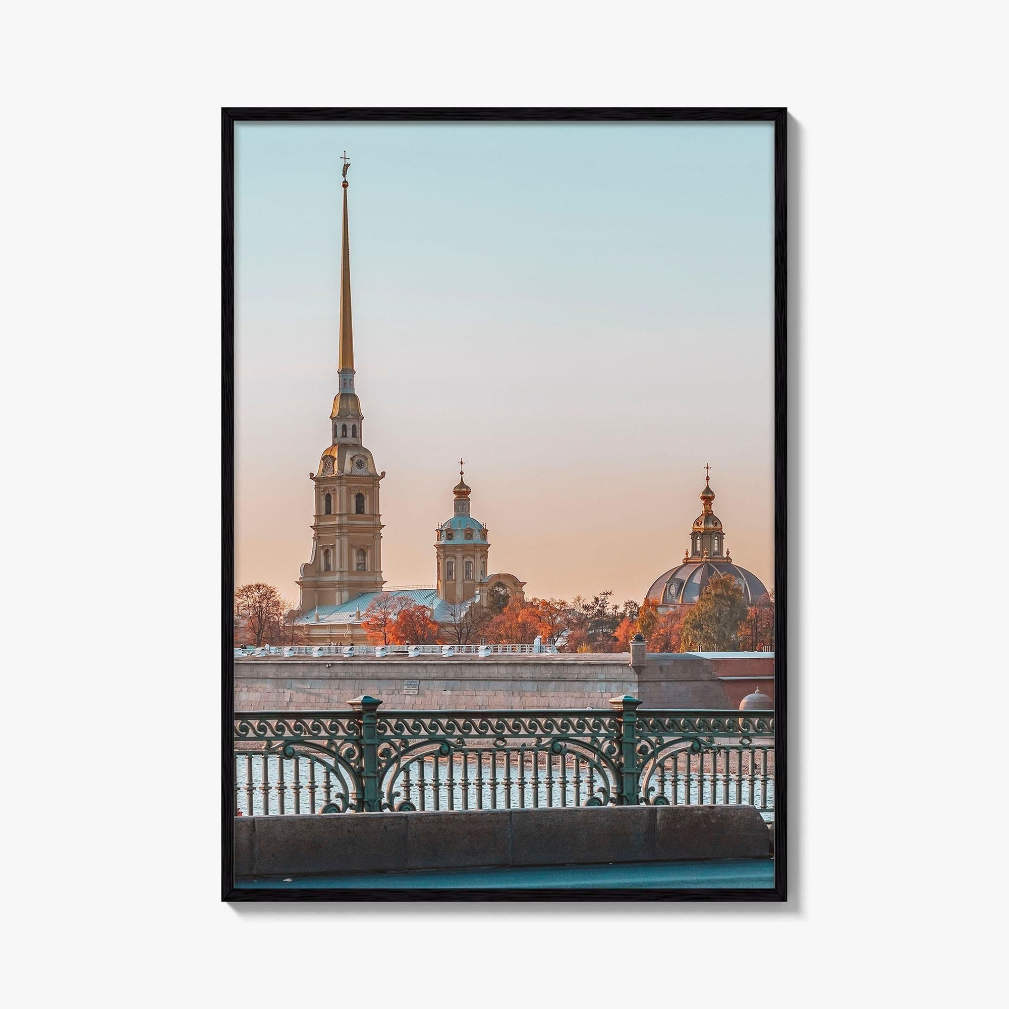 Saint Petersburg Fine Art Photo Print, Peter and Paul Cathedral, Hare Island, Russia Poster