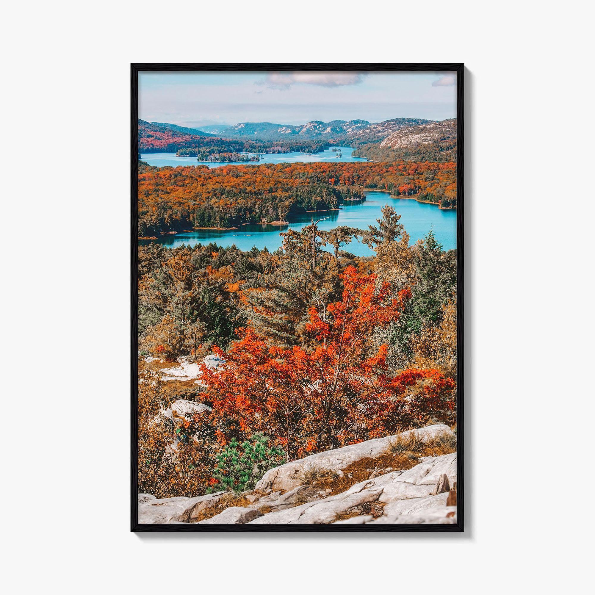 Thousand Islands Fine Art Photo Print, Ontario Canada Aerial Poster, St Lawrence River