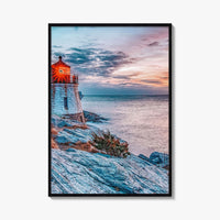 Newport Rhode Island Fine Art Photo Print, Castle Hill Lighthouse Wall Poster, USA