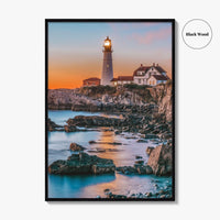 Portland Head Light Fine Art Photo Print, Cape Elizabeth Maine, USA Poster