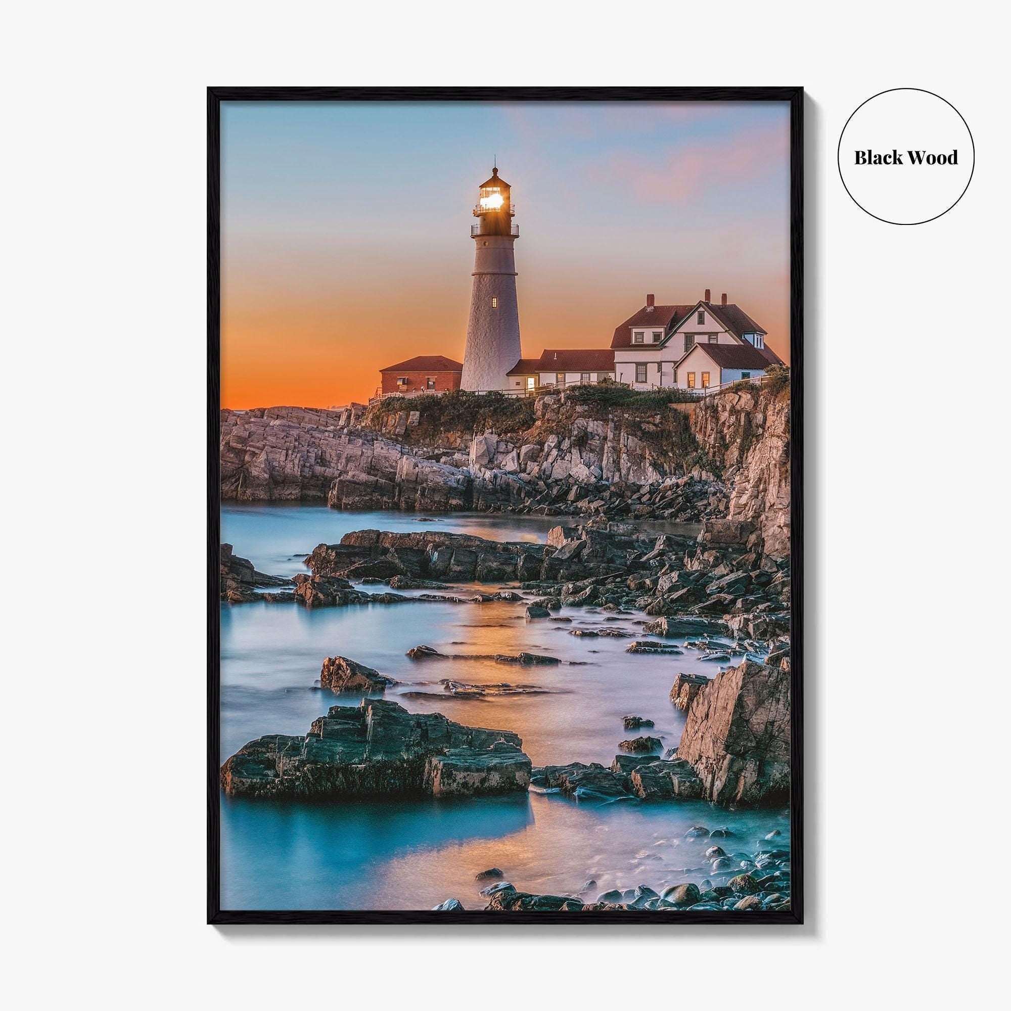 Portland Head Light Fine Art Photo Print, Cape Elizabeth Maine, USA Poster