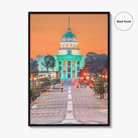 Montgomery Fine Art Photo Print, Alabama State Capitol, Wall Poster, USA