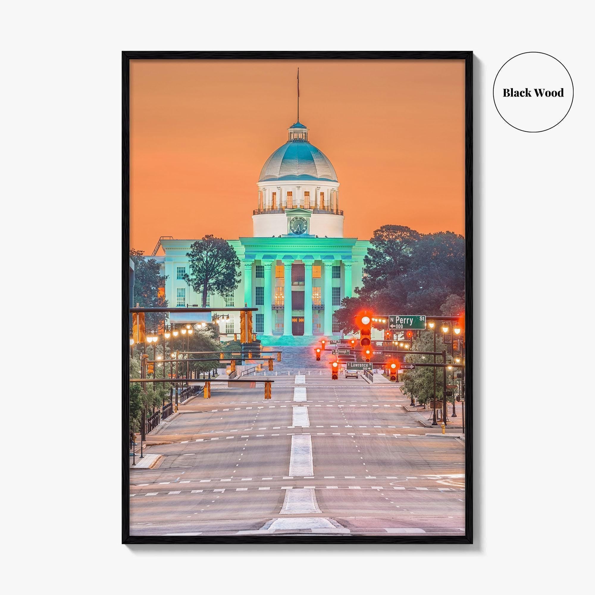 Montgomery Fine Art Photo Print, Alabama State Capitol, Wall Poster, USA