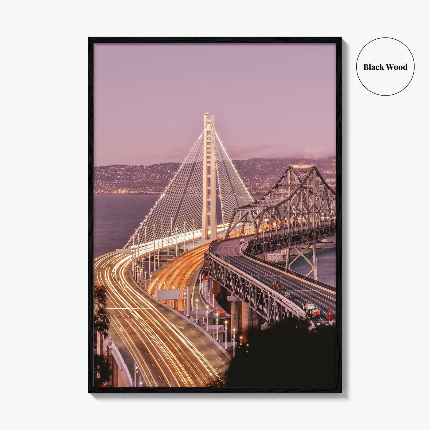 Oakland Fine Art Photo Print, San Francisco New Bay Bridge, California Wall Poster