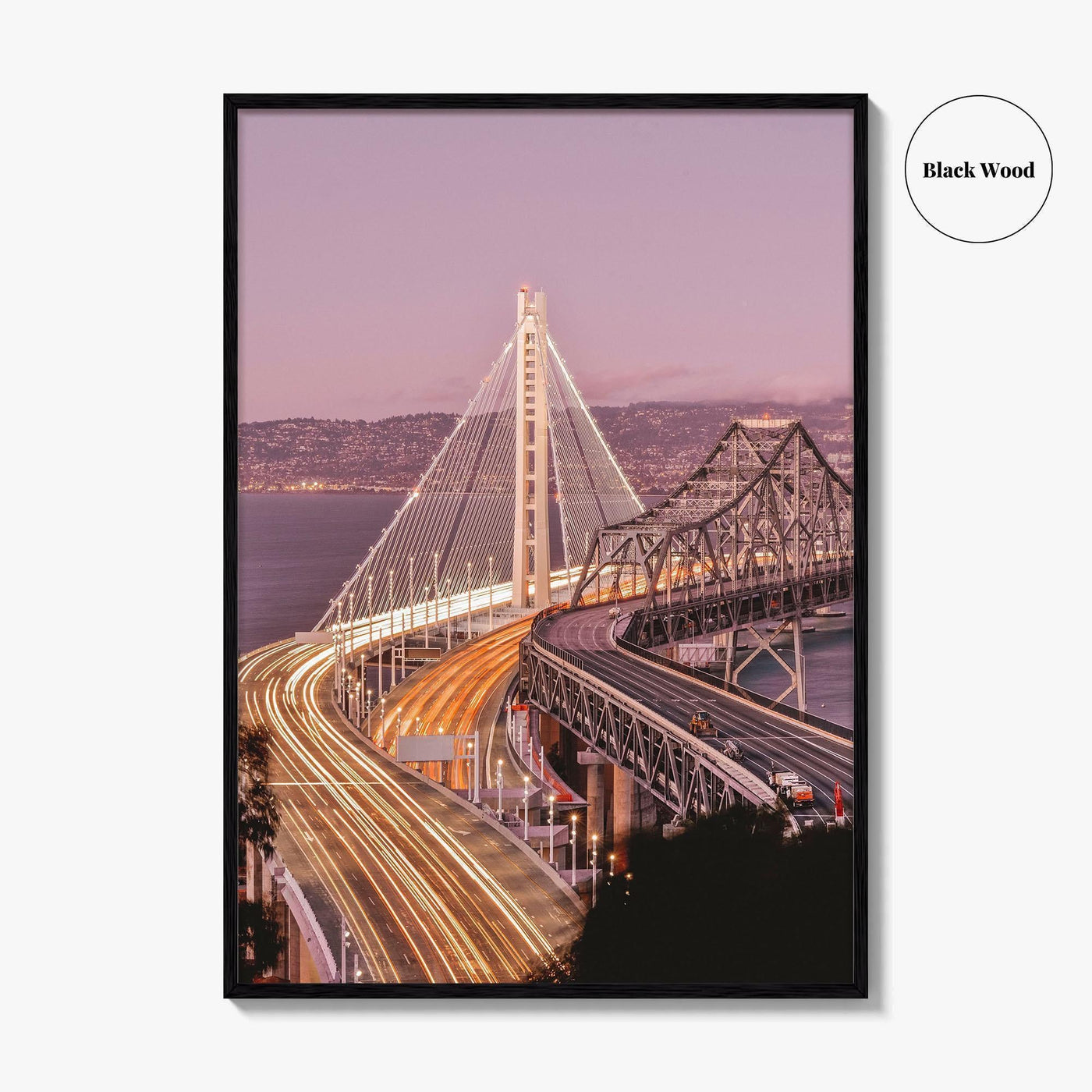 Oakland Fine Art Photo Print, San Francisco New Bay Bridge, California Wall Poster