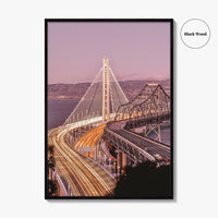 Oakland Fine Art Photo Print, San Francisco New Bay Bridge, California Wall Poster