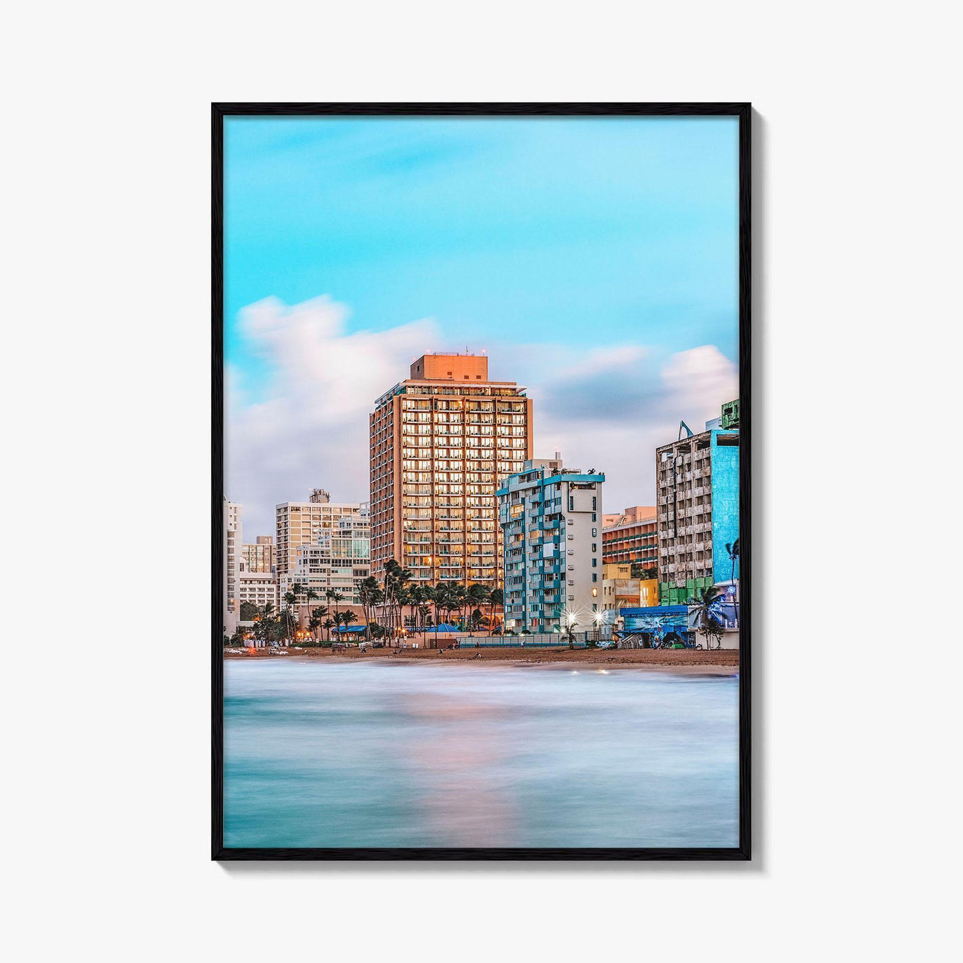 San Juan Skyline Fine Art Photo Print, Condado Beach, Puerto Rico, Wall Decor, Poster