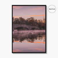 Princeton Fine Art Photo Print, Carnegie Lake Bridge, New Jersey Wall Decor Poster USA