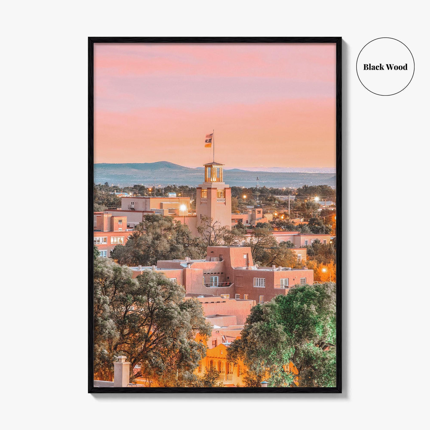 Santa Fe Skyline Fine Art Photo Print, New Mexico, USA Wall Decor Poster