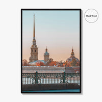Saint Petersburg Fine Art Photo Print, Peter and Paul Cathedral, Hare Island, Russia Poster