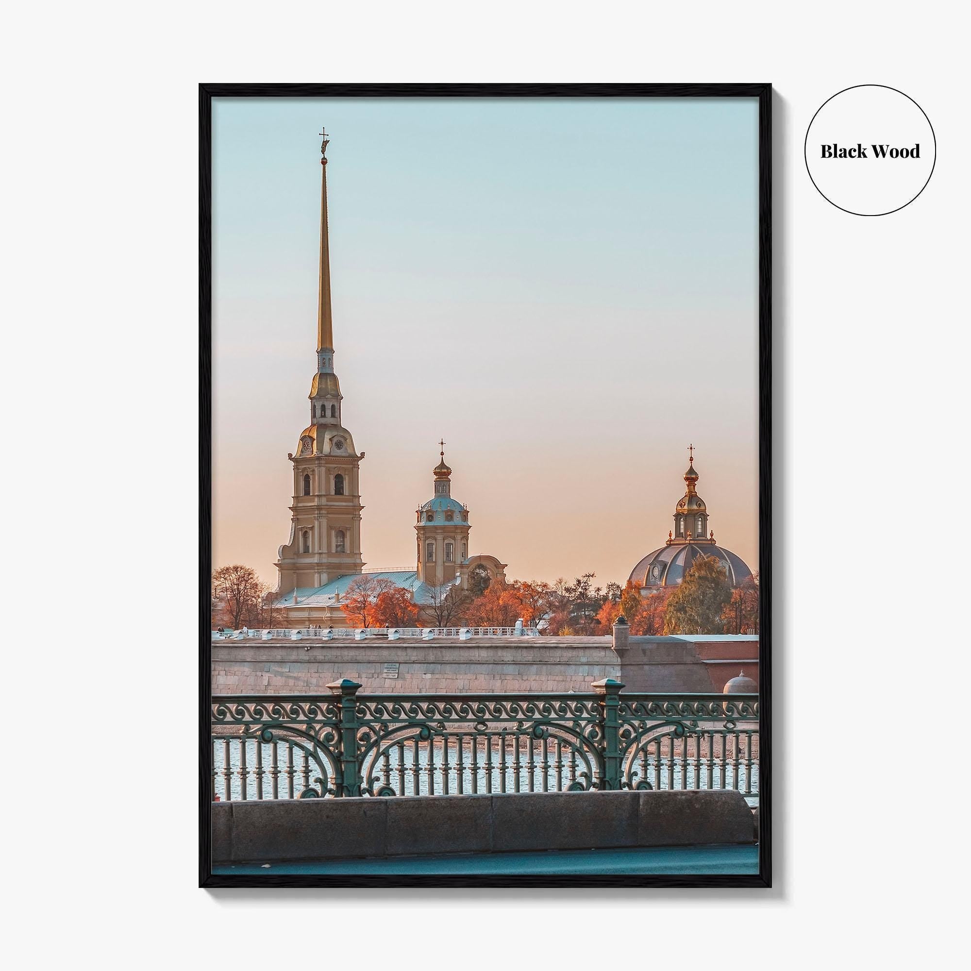 Saint Petersburg Fine Art Photo Print, Peter and Paul Cathedral, Hare Island, Russia Poster