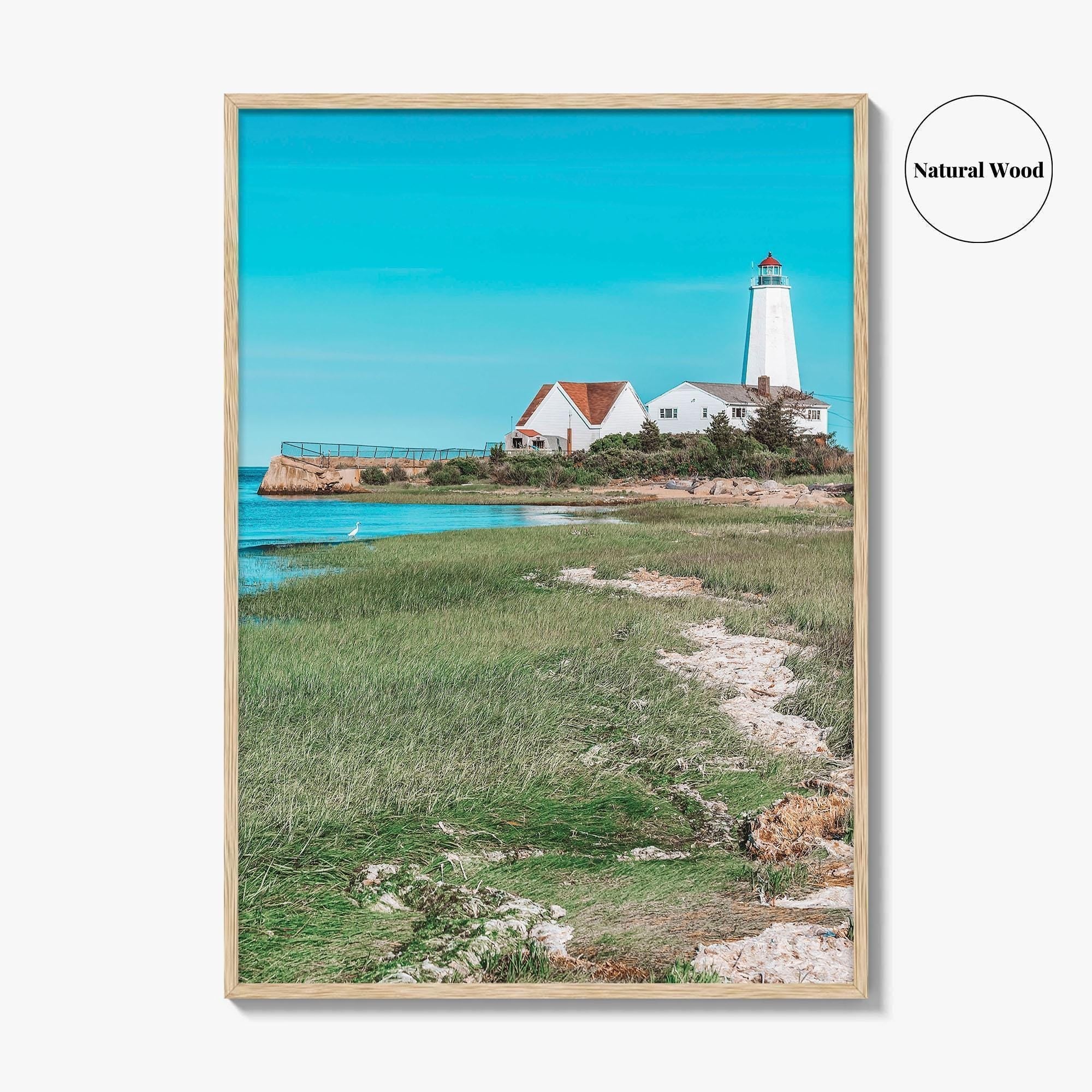 Old Saybrook Fine Art Photo Print, Lynde Point Lighthouse, Connecticut, USA, Wall Decor Poster
