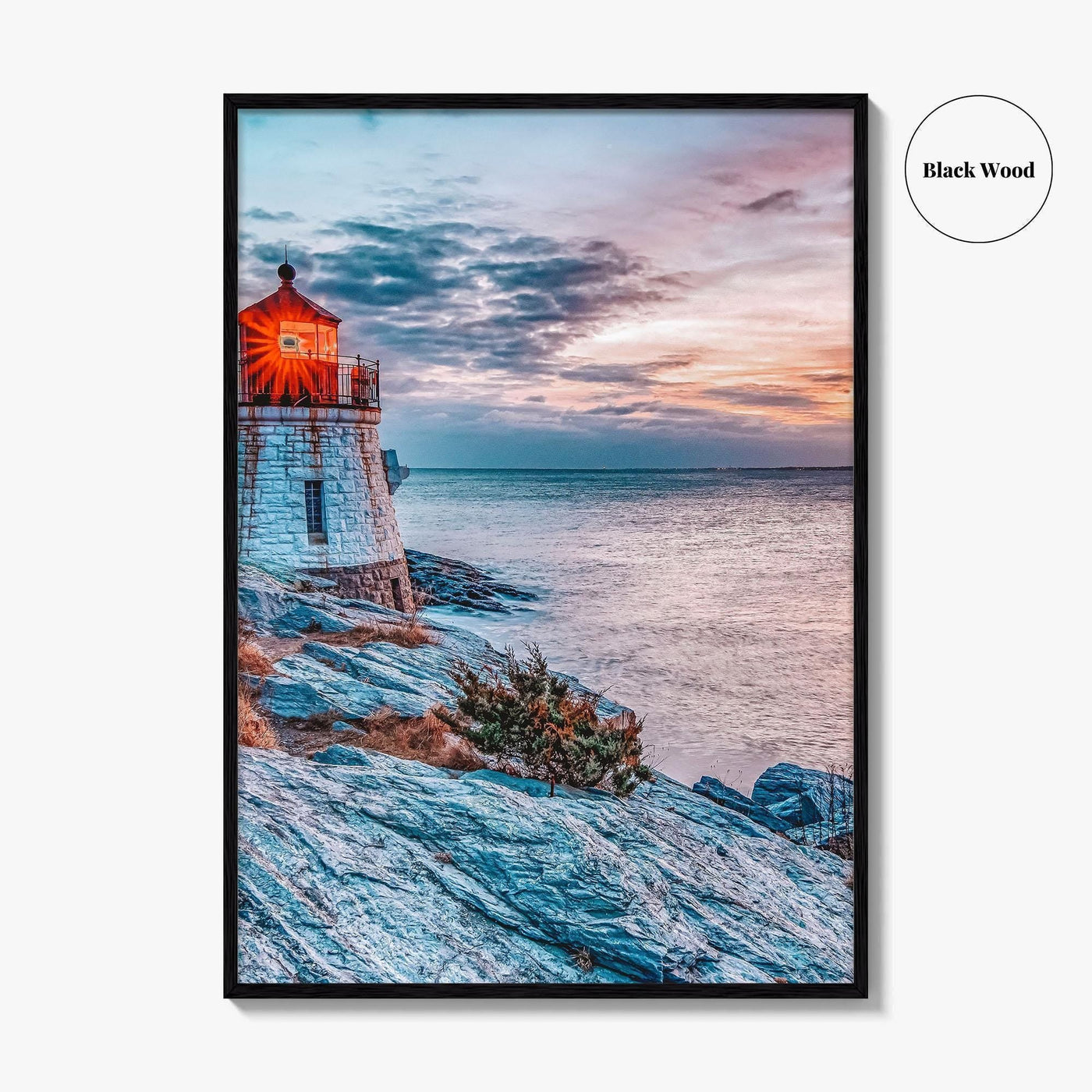 Newport Rhode Island Fine Art Photo Print, Castle Hill Lighthouse Wall Poster, USA