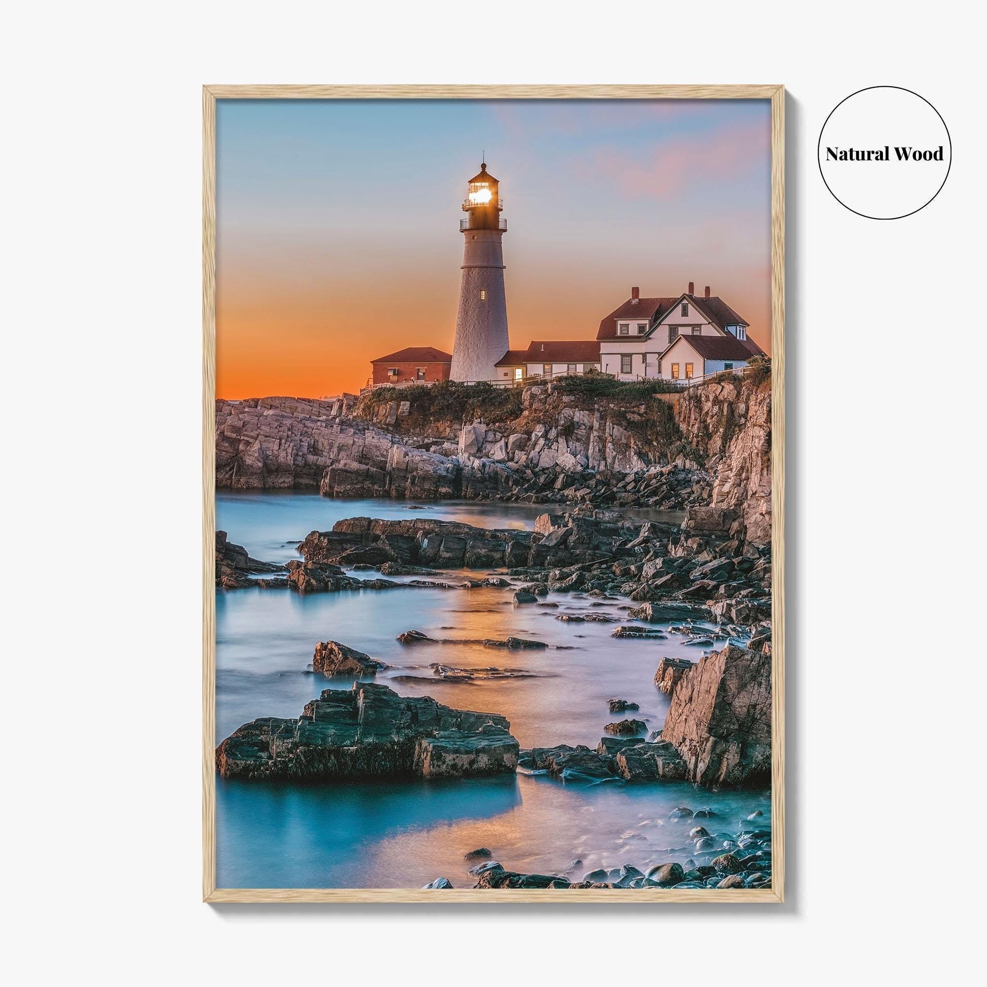 Portland Head Light Fine Art Photo Print, Cape Elizabeth Maine, USA Poster
