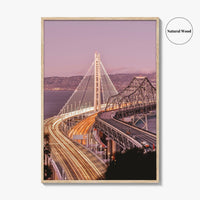 Oakland Fine Art Photo Print, San Francisco New Bay Bridge, California Wall Poster