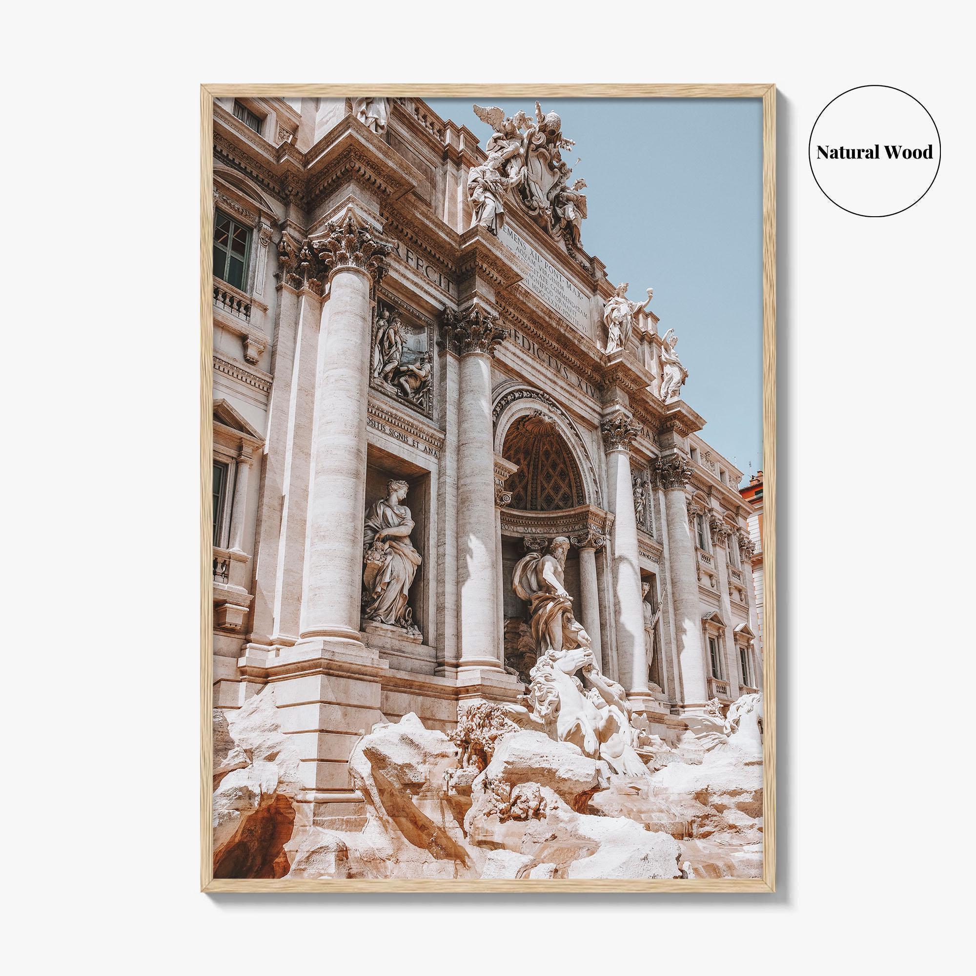 Rome Fine Art Photo Print, Trevi Fountain, Roma Italy Wall Decor, Photo Poster