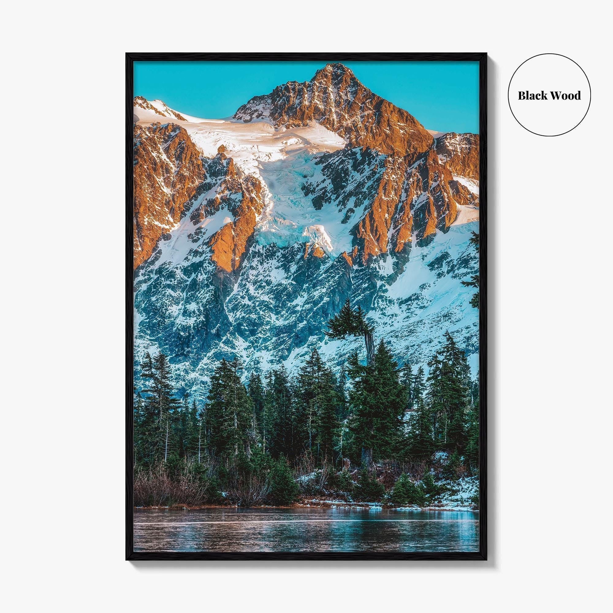 North Cascades National Park Fine Art Photo Print, Mt Shuksan, Washington, Wall Decor Poster