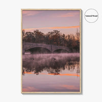 Princeton Fine Art Photo Print, Carnegie Lake Bridge, New Jersey Wall Decor Poster USA