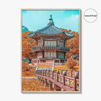 Seoul Fine Art Photo Print, Autumn Gyeongbokgung Palace, South Korea Wall Decor