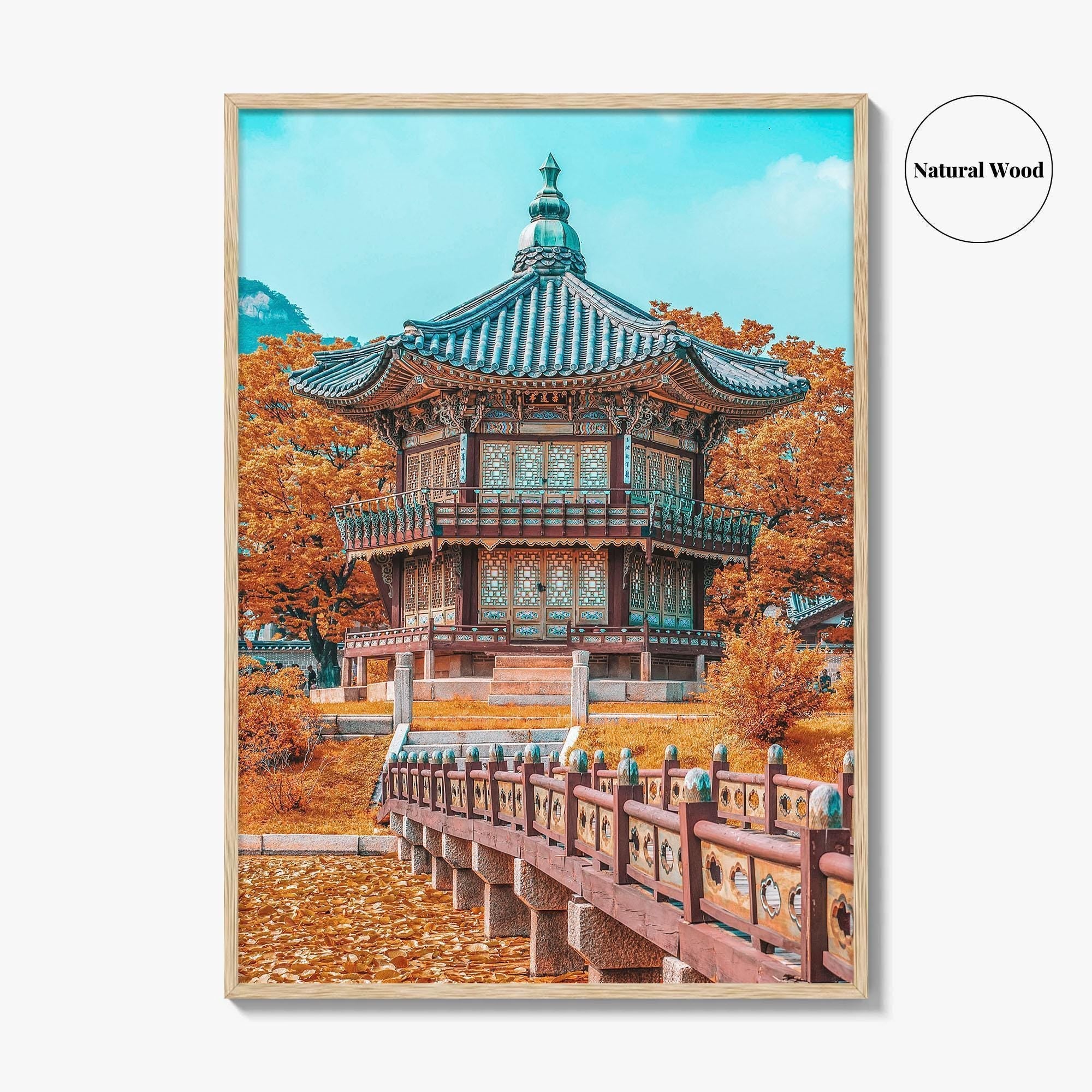 Seoul Fine Art Photo Print, Autumn Gyeongbokgung Palace, South Korea Wall Decor