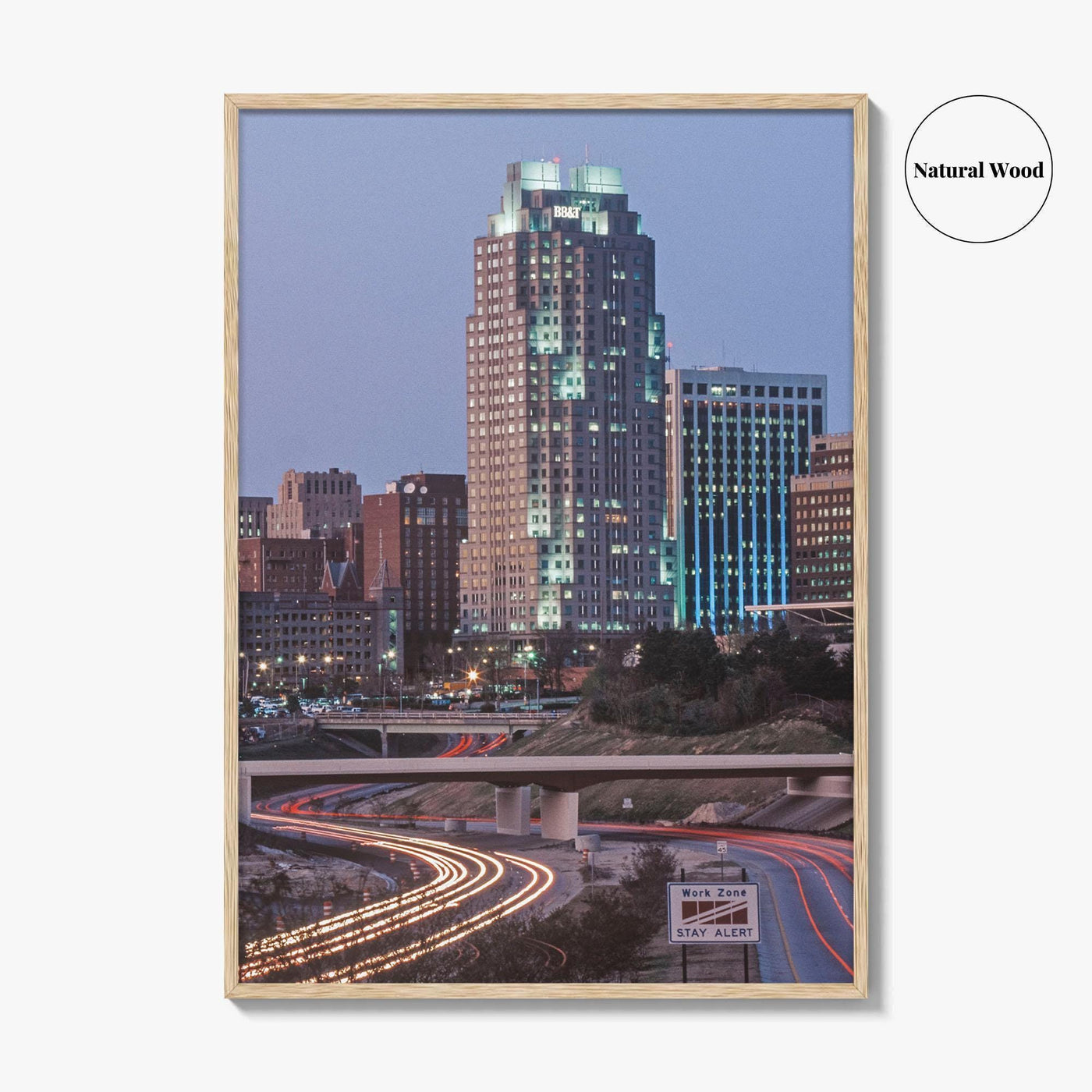 Raleigh Skyline Fine Art Photo Print, NC, North Carolina, USA, Wall Poster