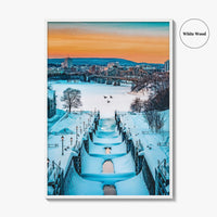 Ottawa Fine Art Photo Print, Rideau Canal Locks, Ontario Canada, Wall Decor Poster