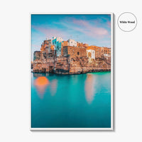 Polignano a Mare Fine Art Photo Print, Puglia Italy Wall Poster, Adriatic Sea