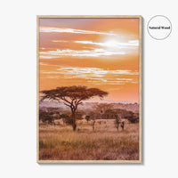 Serengeti Tanzania Fine Art Photo Print, Africa Wall Decor Poster, Safari Savanna, Acacia Trees