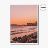 Santa Barbara Pink Fine Art Photo Print, California USA, Coastal Wall Poster