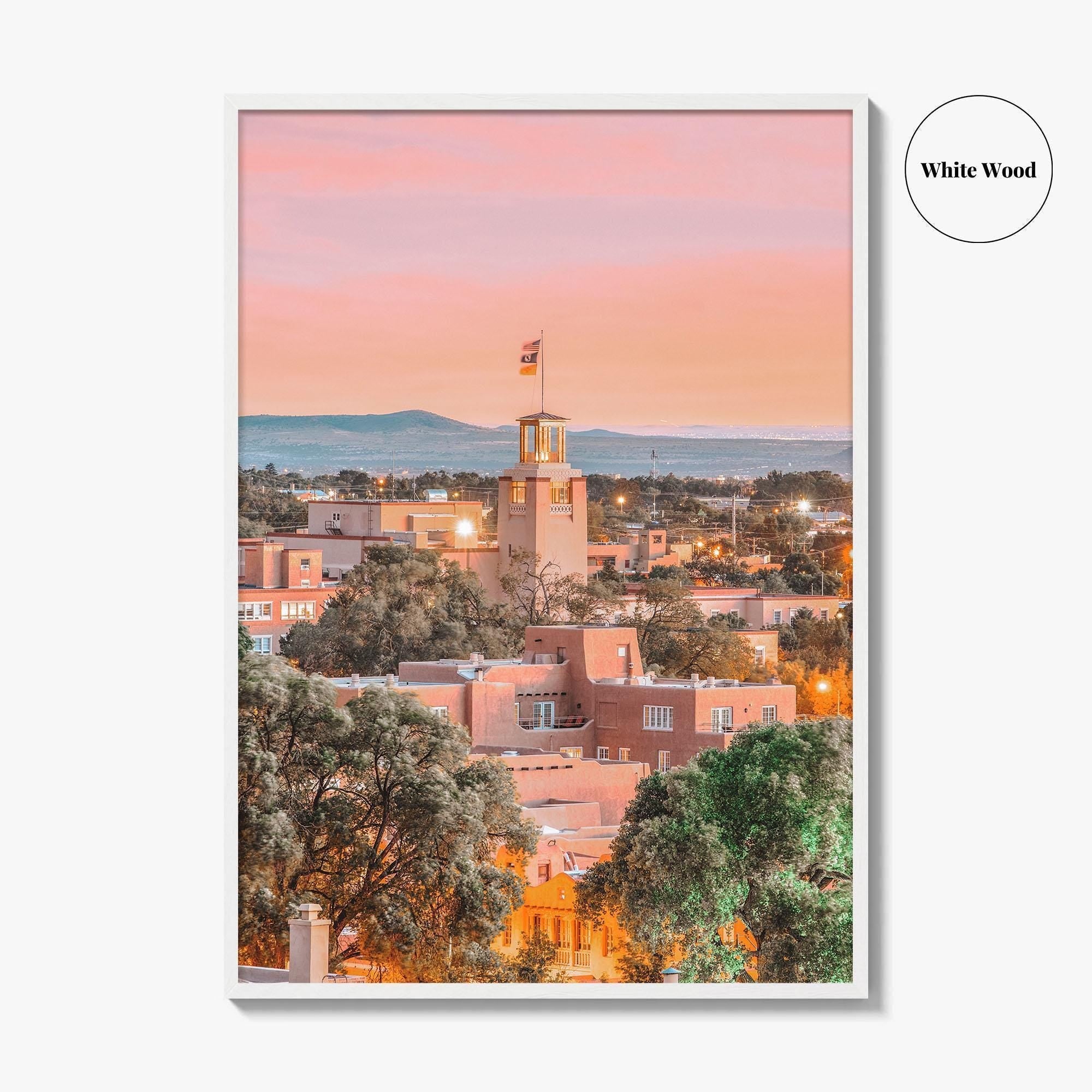 Santa Fe Skyline Fine Art Photo Print, New Mexico, USA Wall Decor Poster