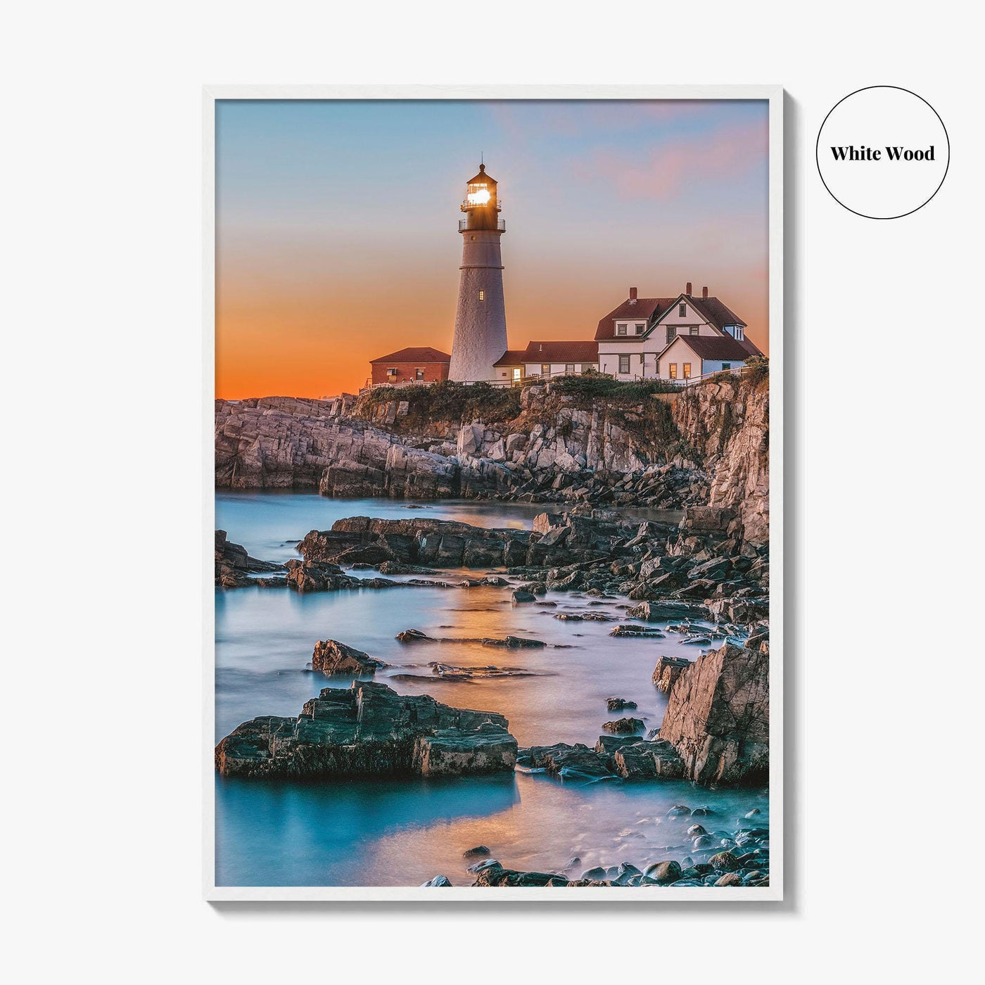 Portland Head Light Fine Art Photo Print, Cape Elizabeth Maine, USA Poster