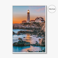 Portland Head Light Fine Art Photo Print, Cape Elizabeth Maine, USA Poster
