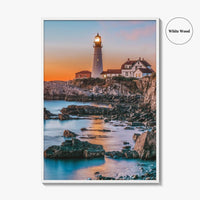 Portland Head Light Fine Art Photo Print, Cape Elizabeth Maine, USA Poster