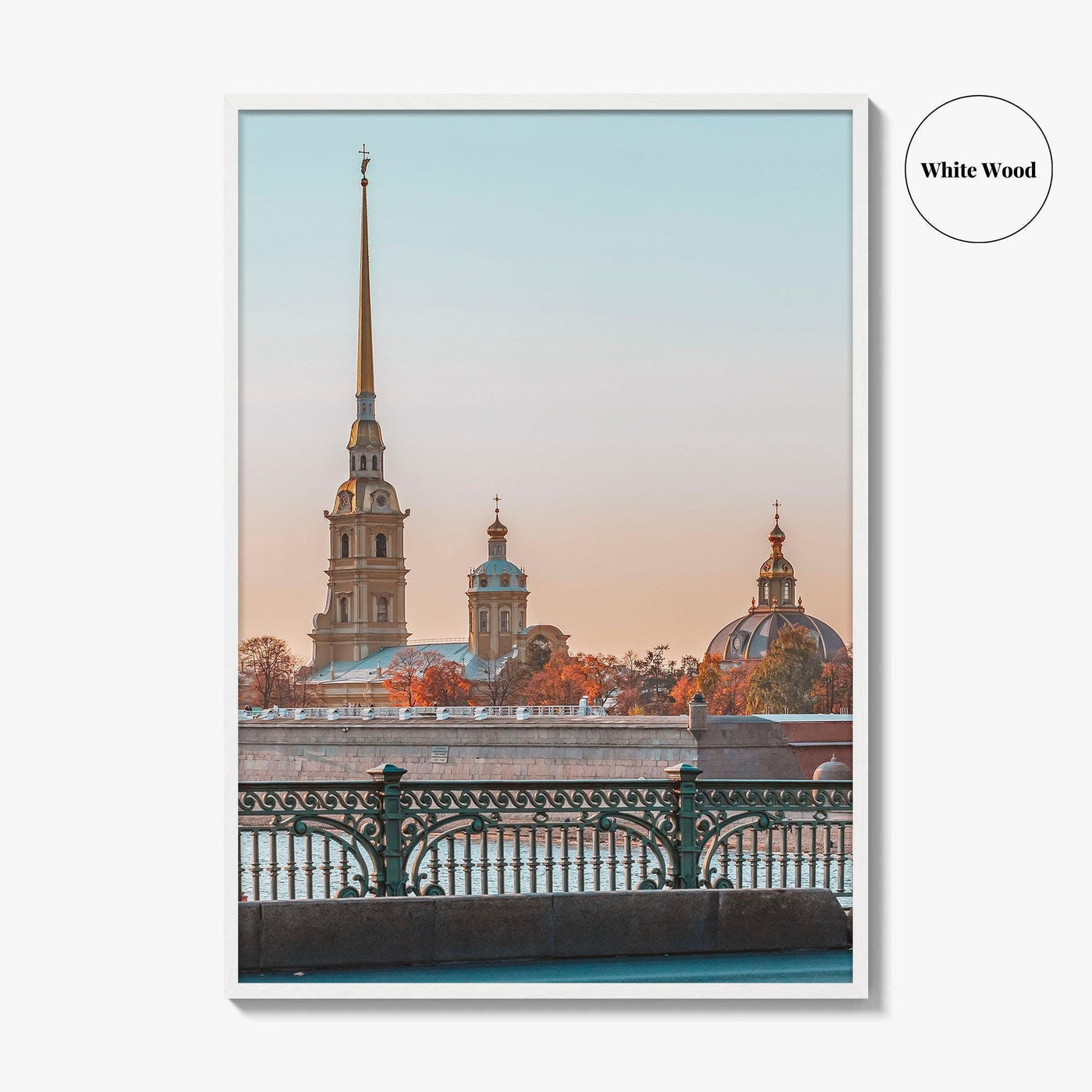 Saint Petersburg Fine Art Photo Print, Peter and Paul Cathedral, Hare Island, Russia Poster
