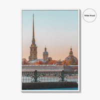 Saint Petersburg Fine Art Photo Print, Peter and Paul Cathedral, Hare Island, Russia Poster