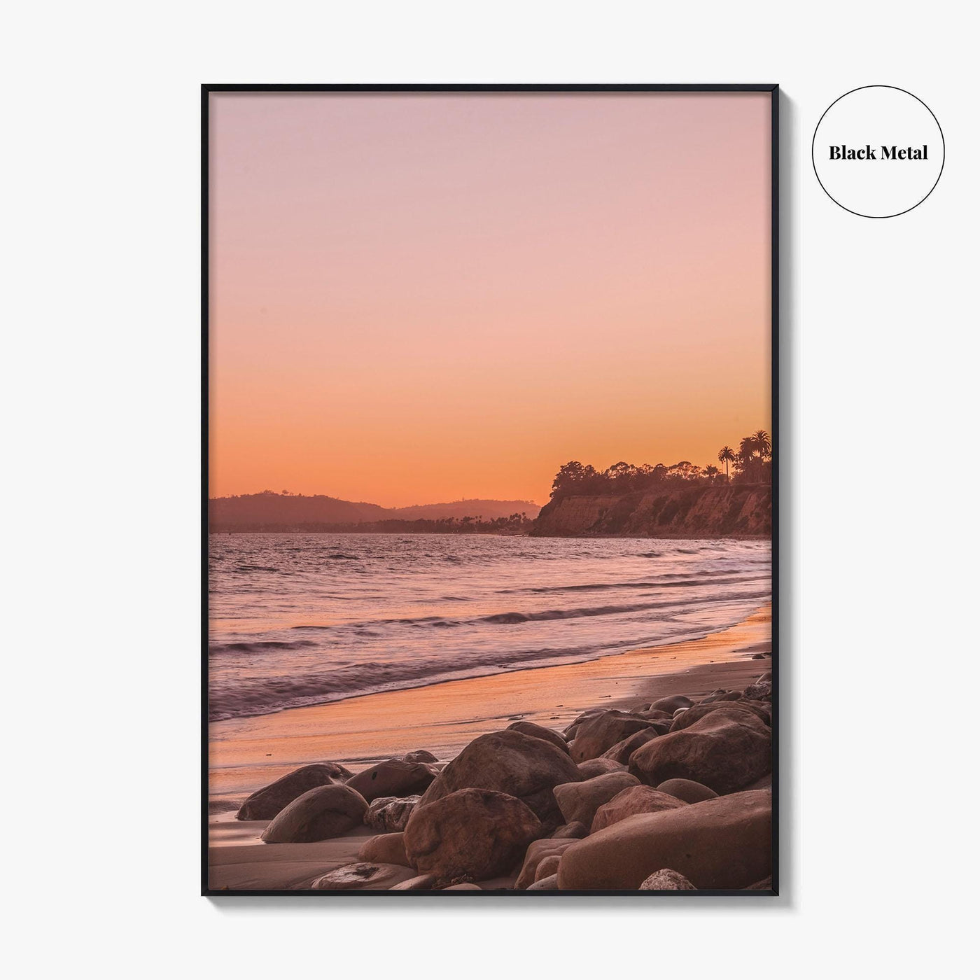 Santa Barbara Pink Fine Art Photo Print, California USA, Coastal Wall Poster