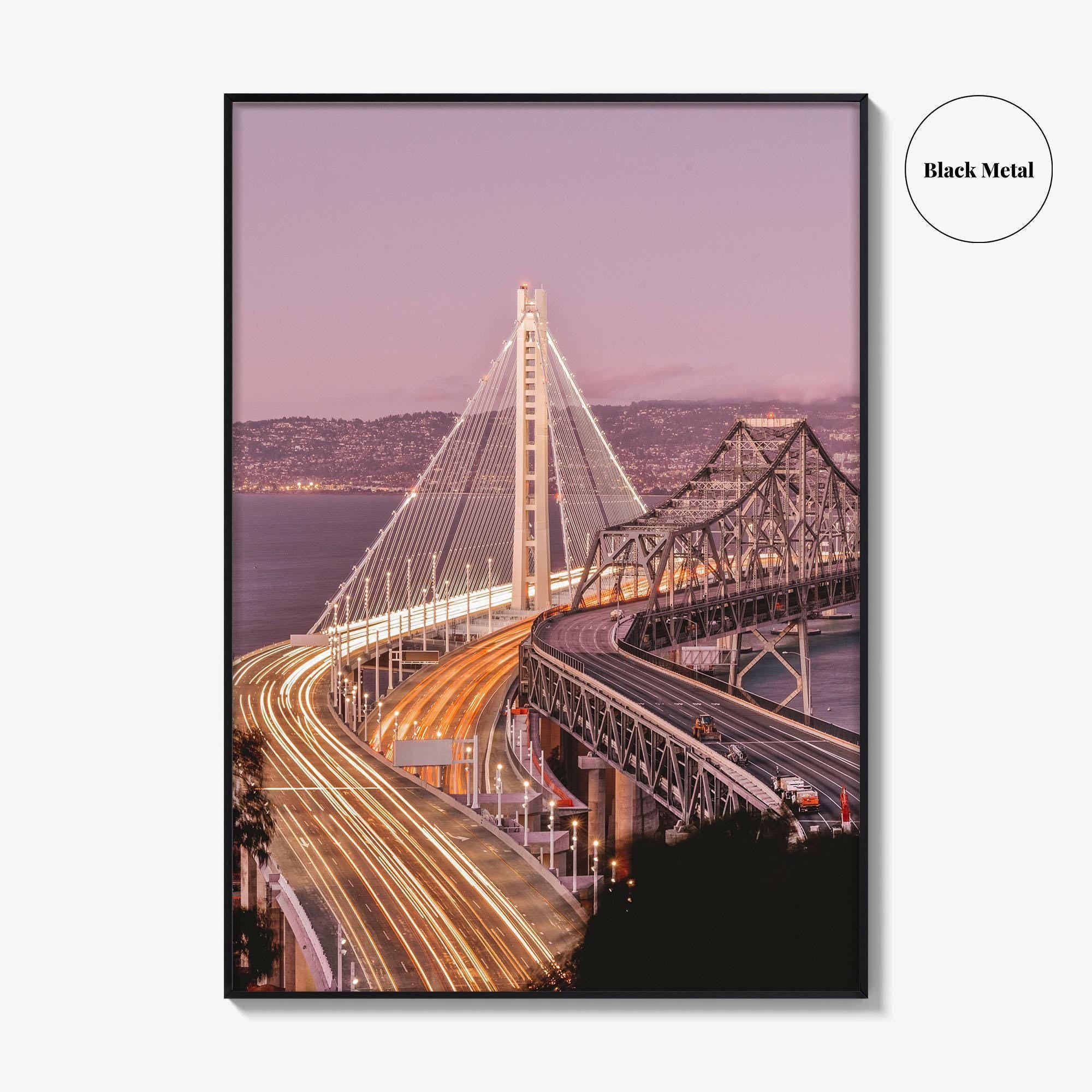 Oakland Fine Art Photo Print, San Francisco New Bay Bridge, California Wall Poster