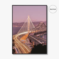 Oakland Fine Art Photo Print, San Francisco New Bay Bridge, California Wall Poster