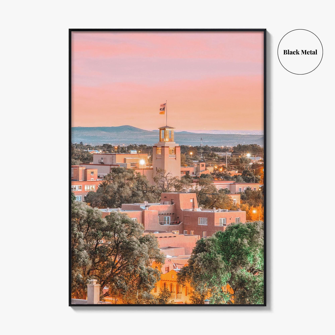 Santa Fe Skyline Fine Art Photo Print, New Mexico, USA Wall Decor Poster