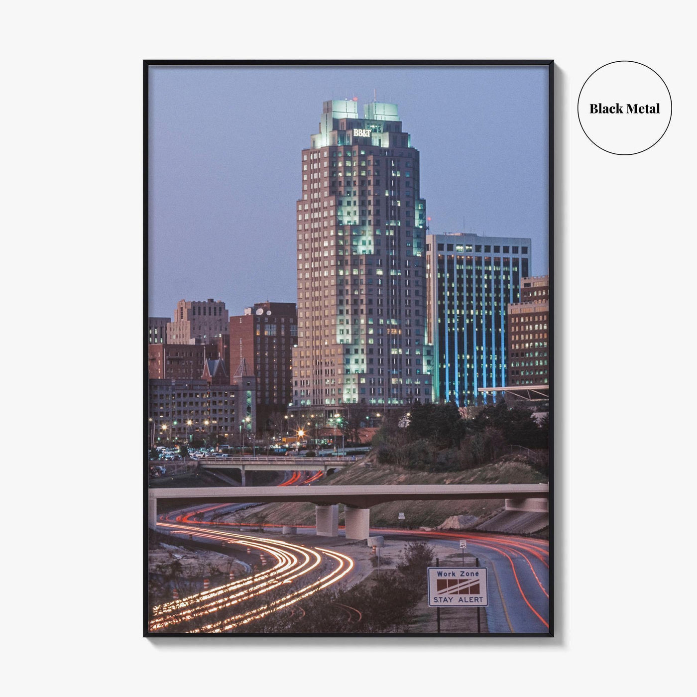 Raleigh Skyline Fine Art Photo Print, NC, North Carolina, USA, Wall Poster