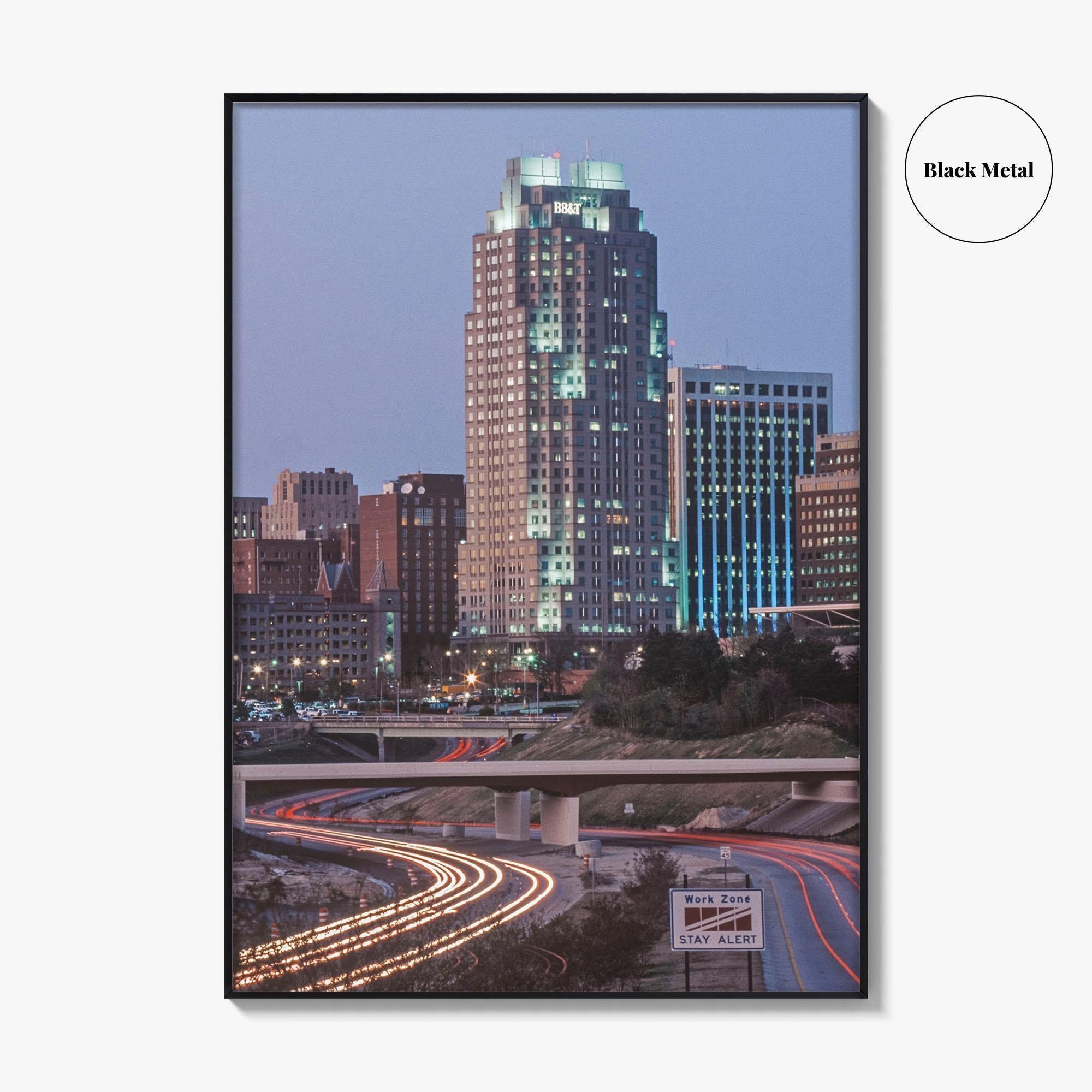 Raleigh Skyline Fine Art Photo Print, NC, North Carolina, USA, Wall Poster
